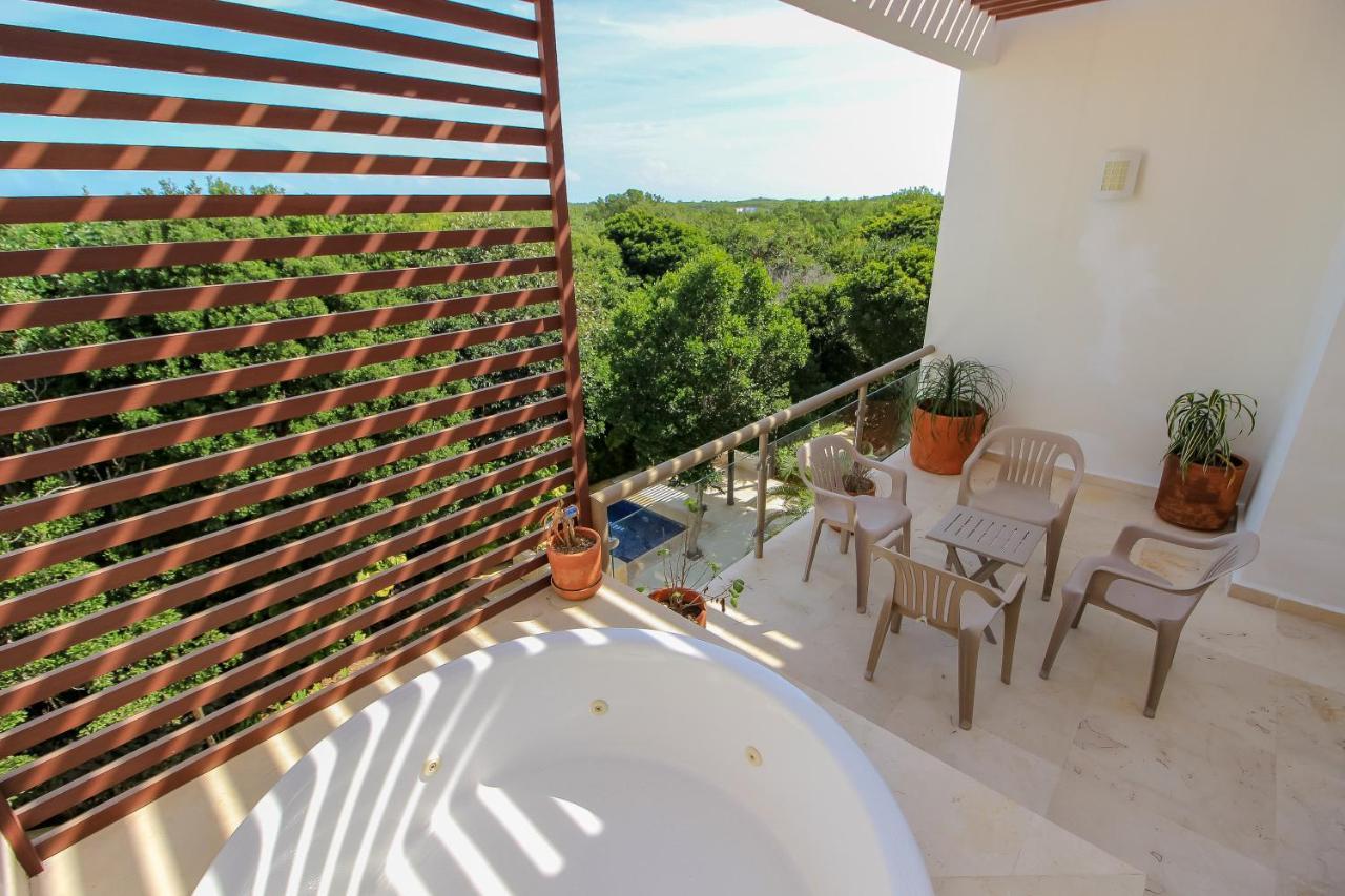 Exceptional 2Story Penthouse With Hot Tub And Rooftop Terrace In Bahia Principe Akumal Ngoại thất bức ảnh