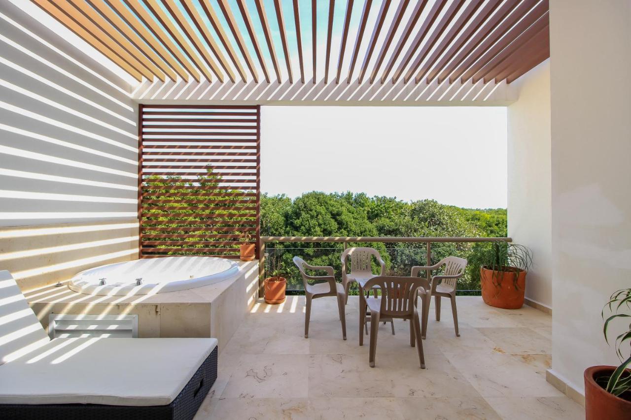 Exceptional 2Story Penthouse With Hot Tub And Rooftop Terrace In Bahia Principe Akumal Ngoại thất bức ảnh